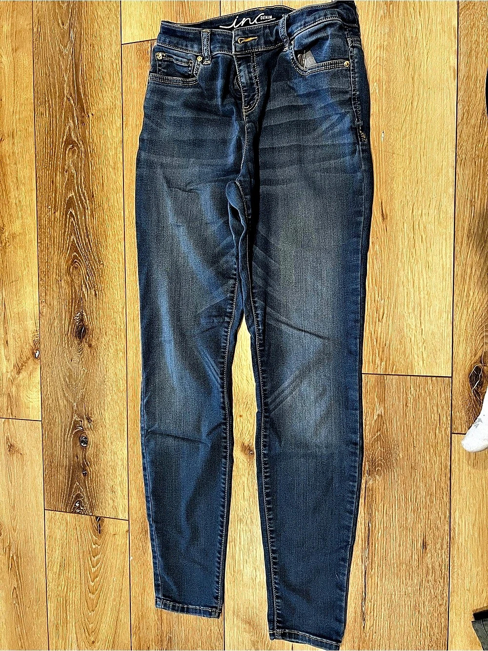 Inc Skinny Regular Fit Skinny Jeans Waist 8 Blue